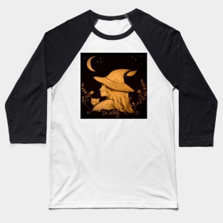 Witch with cat Baseball T-Shirt